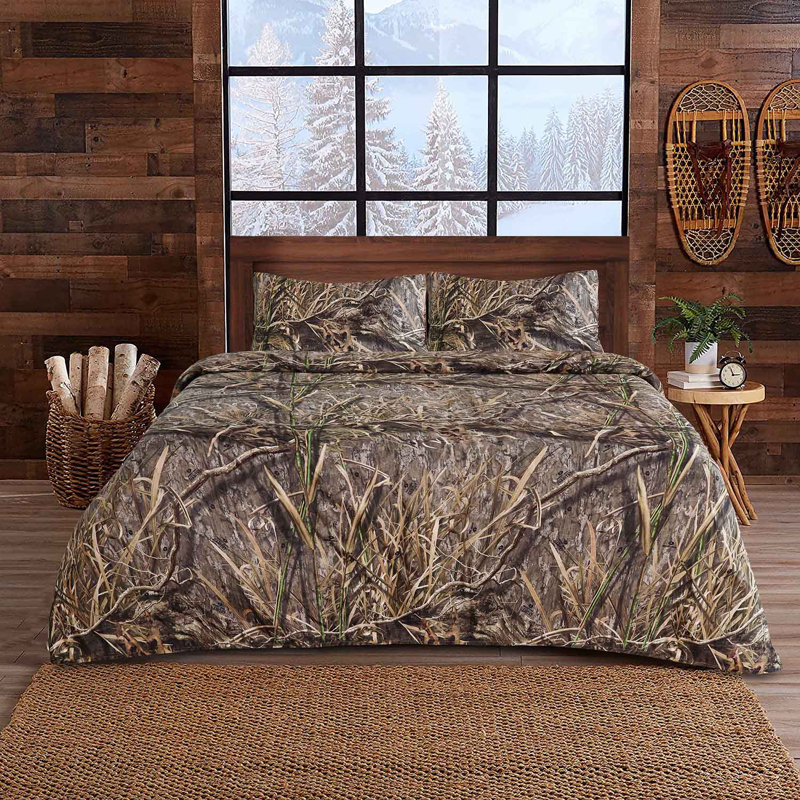 Mossy Oak Shadow Grass Habitat Microfiber Sheets Camouflage Hunting Forest Theme Camo Bedding Set Wayfair